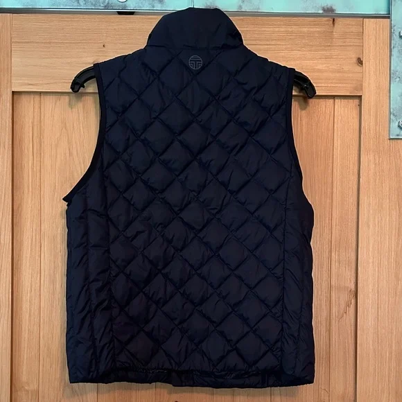 Tory Burch Sport Navy Down Vest – 750 Fill Warmth – Size M Like New - Picture 5 of 9